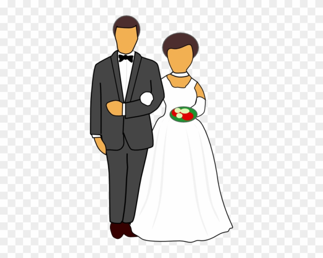 Free: Couple Getting Married Clipart - Wedding Couple Clipart ...