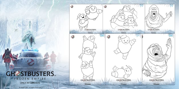 ghostbusters coloring pages