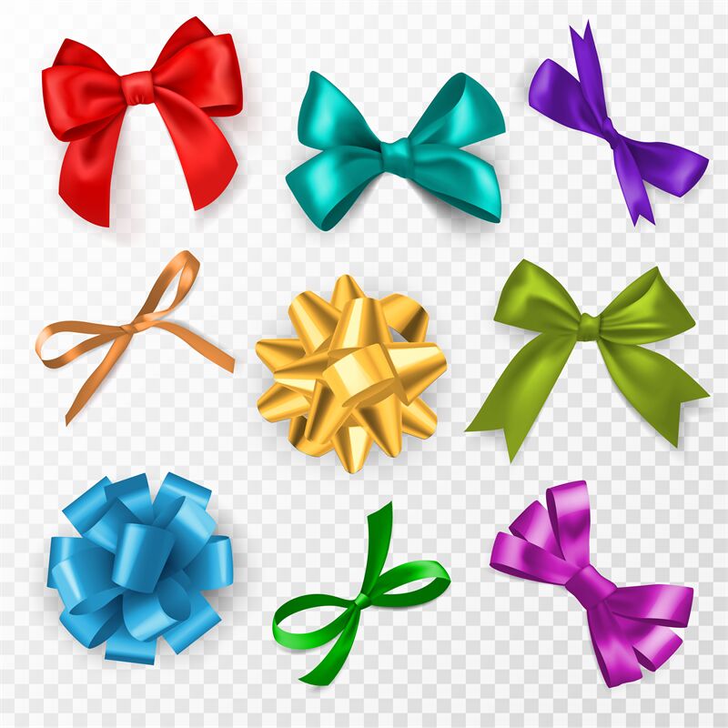 gift bow cliparts 2024