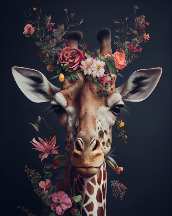 giraffe print pictures