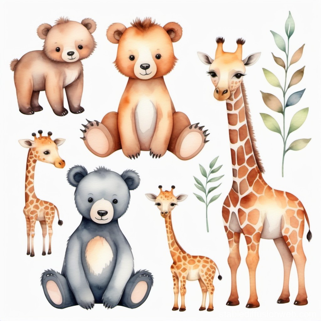 giraffes clipart 2024