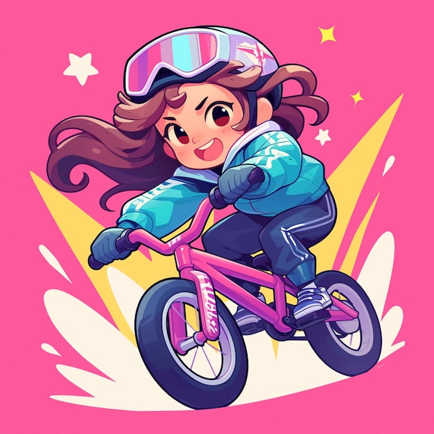 girl bmx cliparts