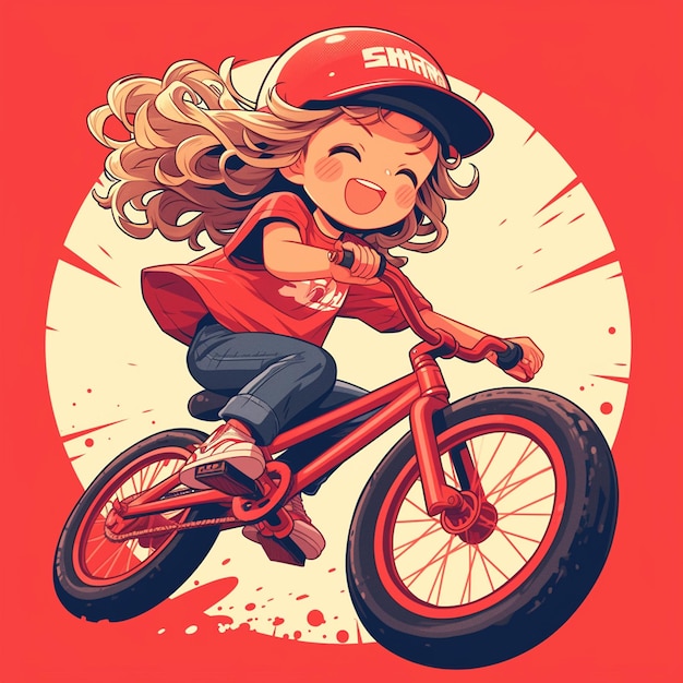 girl bmx cliparts