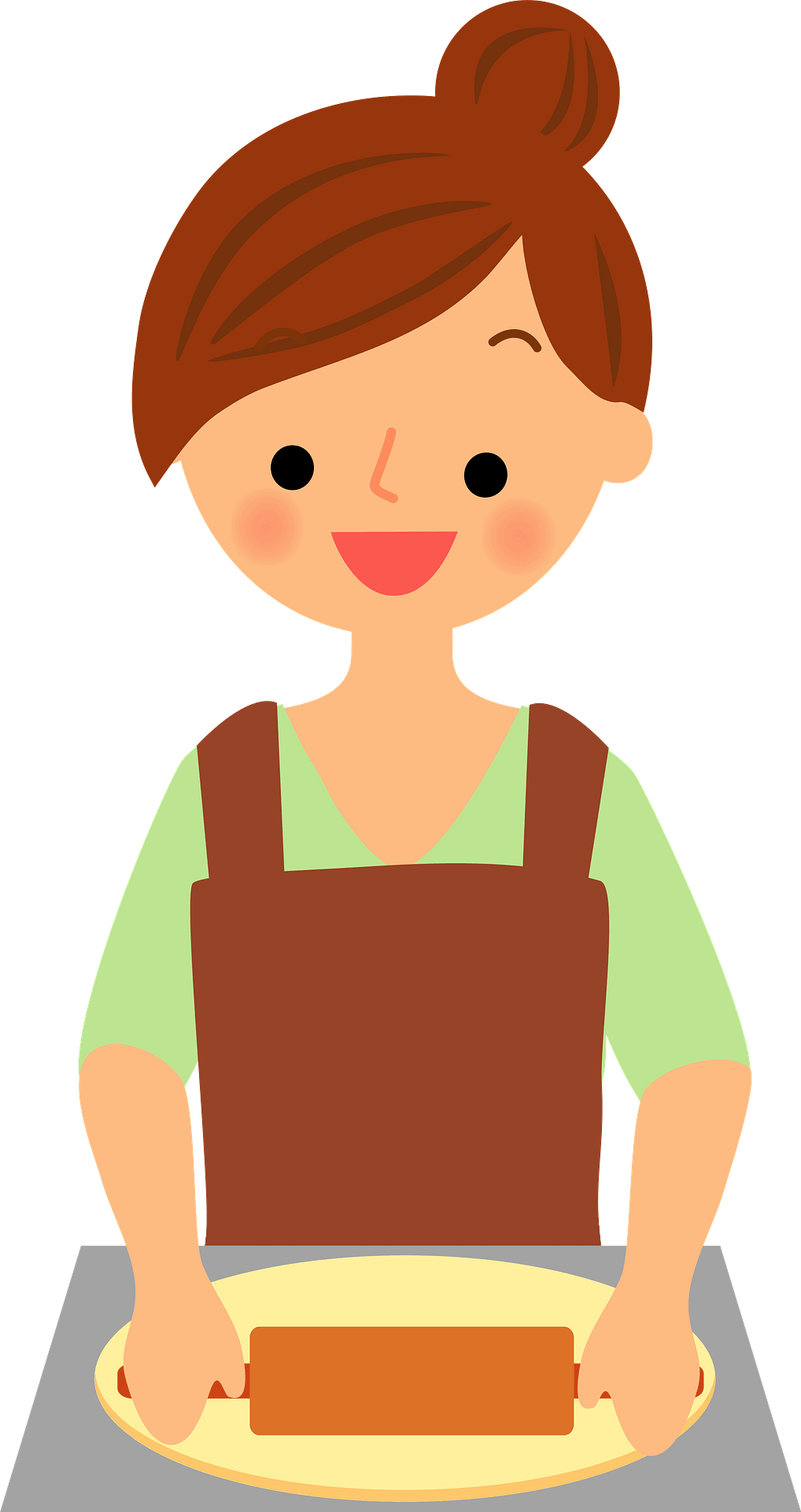 girl cooking cliparts