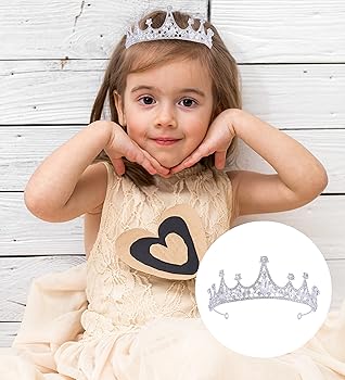 Crowns for Adults, Silver Rhinestones Kids Princess Tiara for Women Fancy  Dress Girls Tiaras Queen Crown for Wedding Birthday Prom One Size Alloy ...