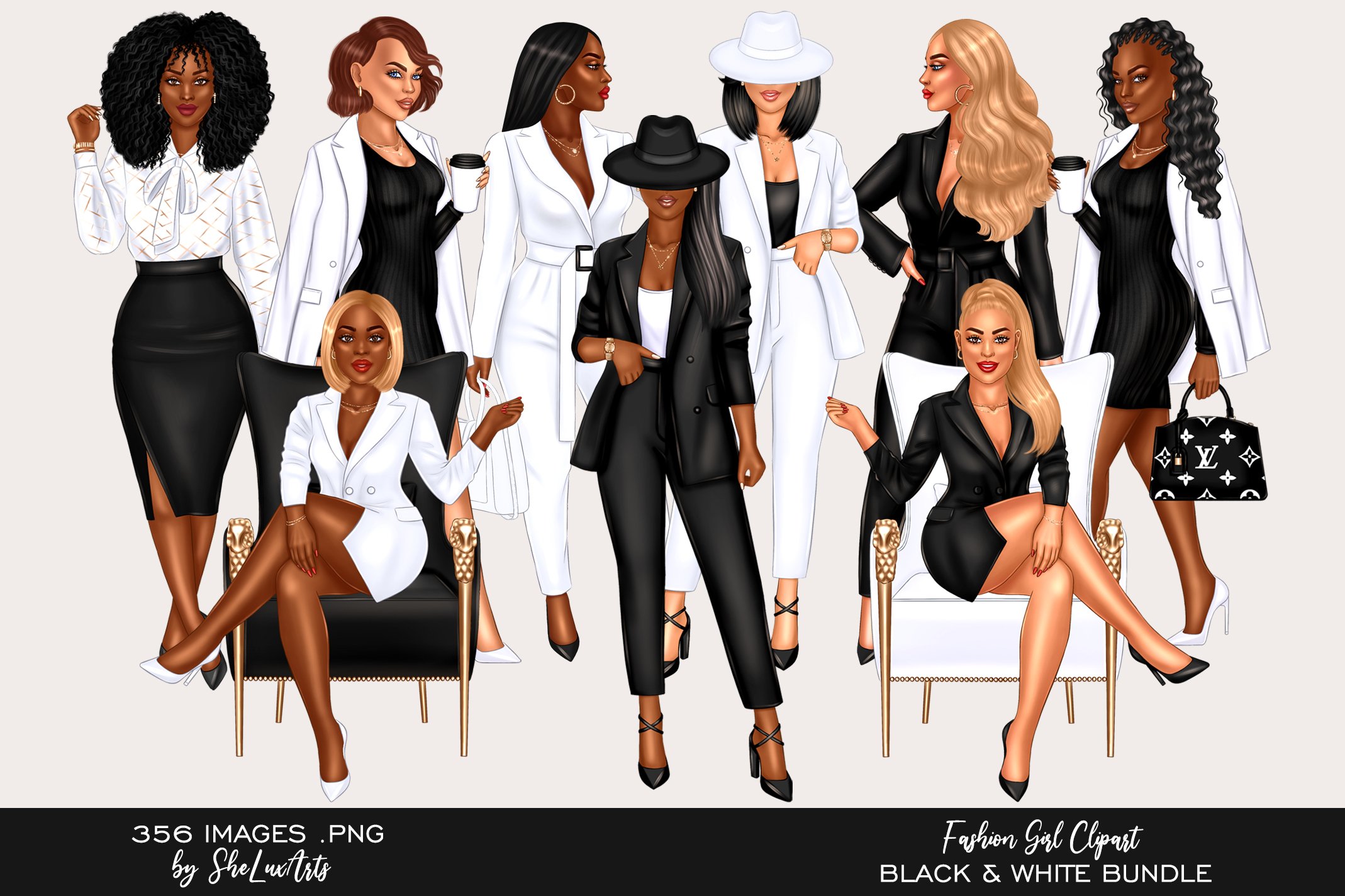 girl fashion cliparts