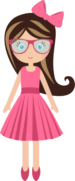 girl glasses cliparts