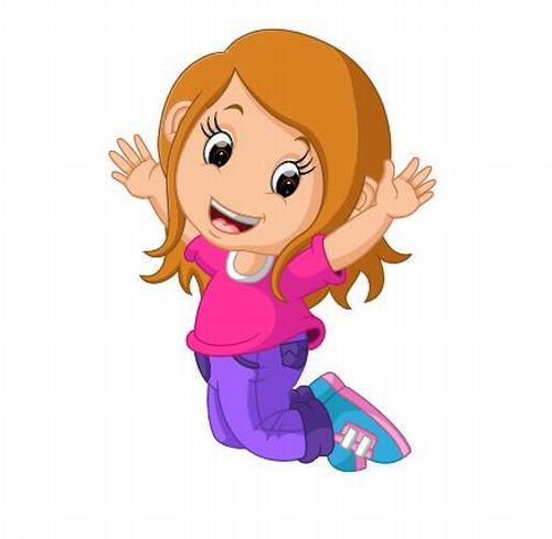 girl jump cliparts