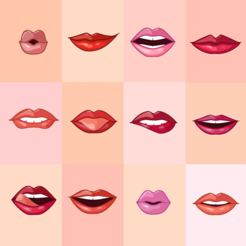 girl lips cliparts 2024