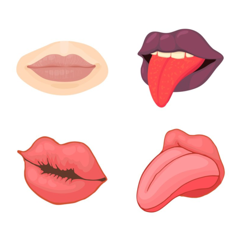 girl lips cliparts 2024