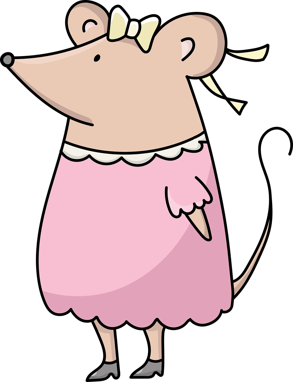 Download Mouse, Girl, Drawing. Royalty-Free Vector Graphic - Pixabay