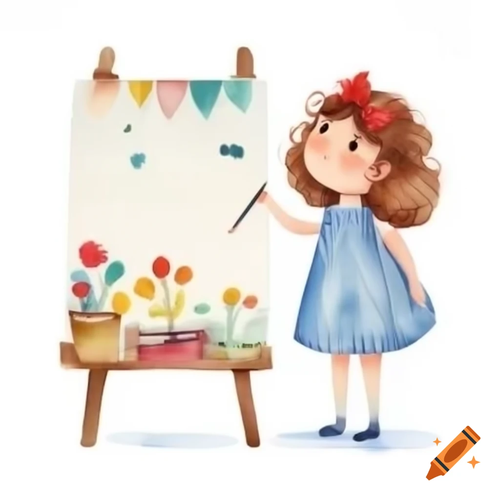 girl paint cliparts 2024