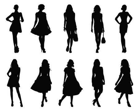 girl silhouettes