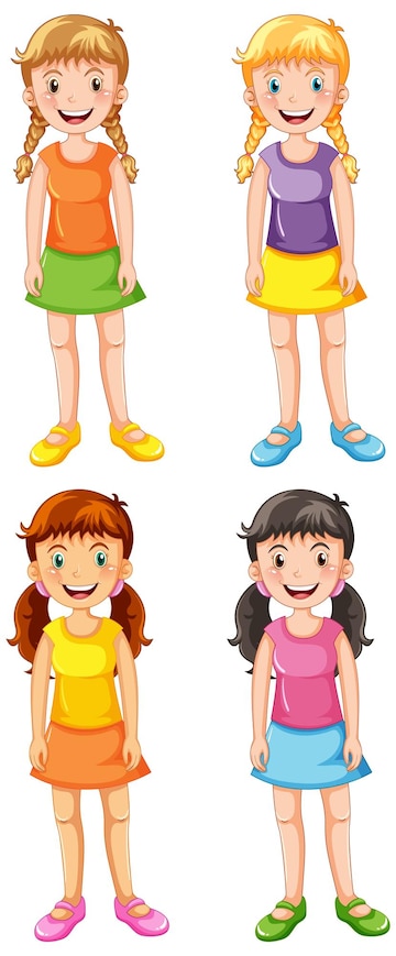 girl standing cliparts 2024