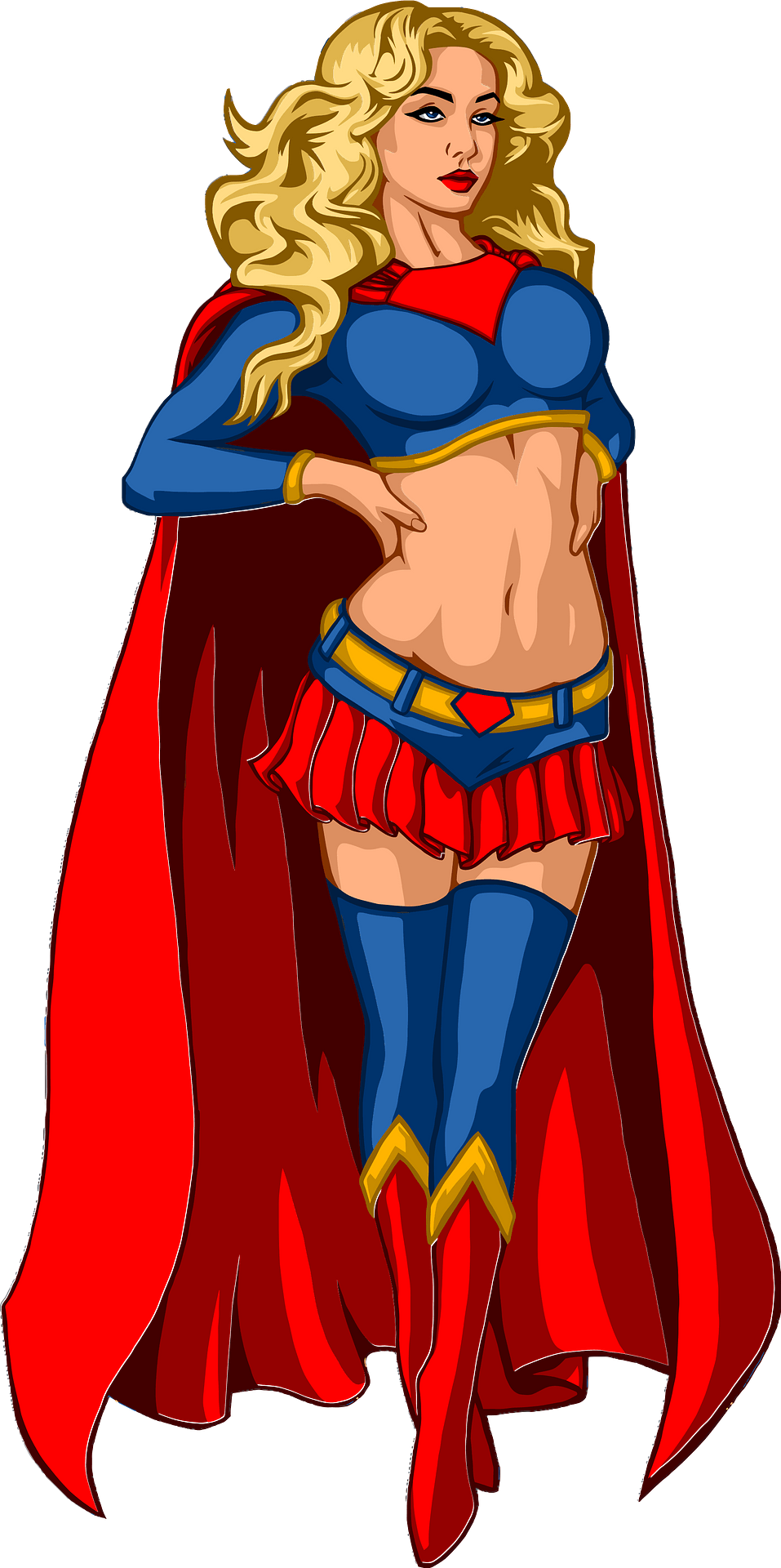girl superhero clipart