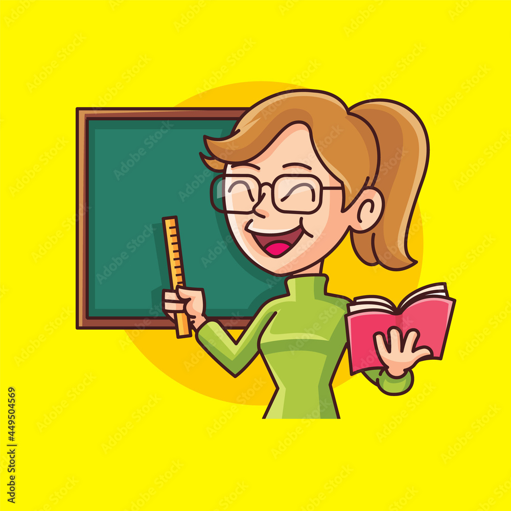 girl teaching cliparts