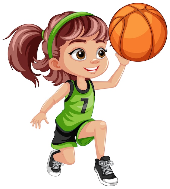 girls basketball cliparts
