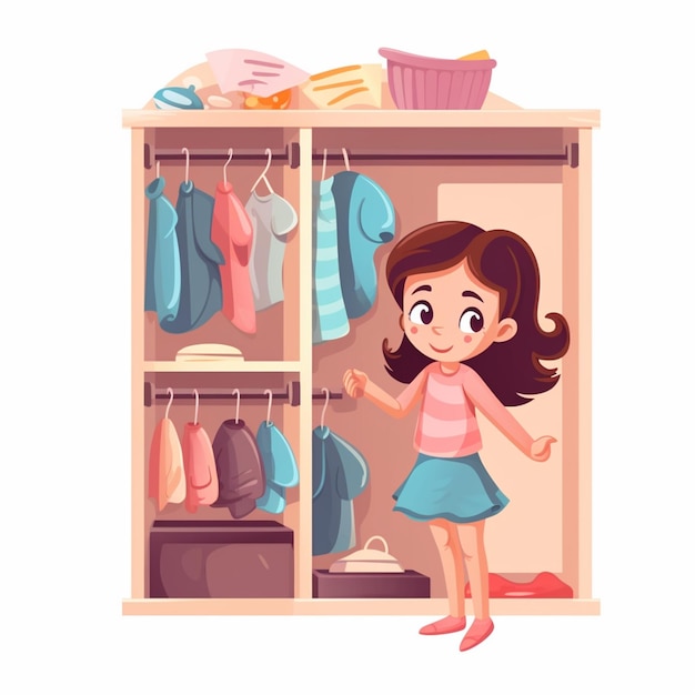 girls closet cliparts