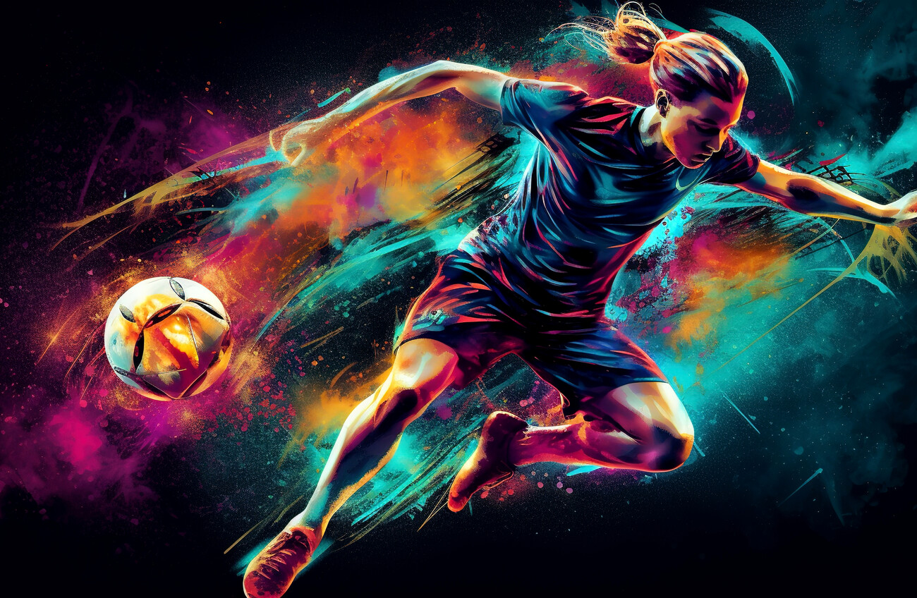 Illustration Soccer girl