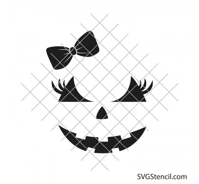 girly pumpkin faces