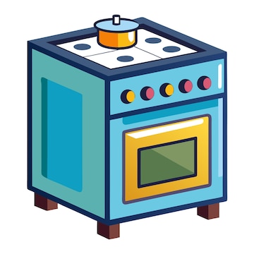 girly stove cliparts