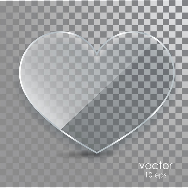 glass heart cliparts
