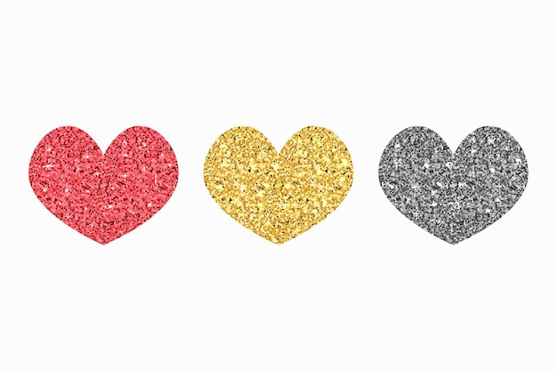 glitter heart cliparts 2024