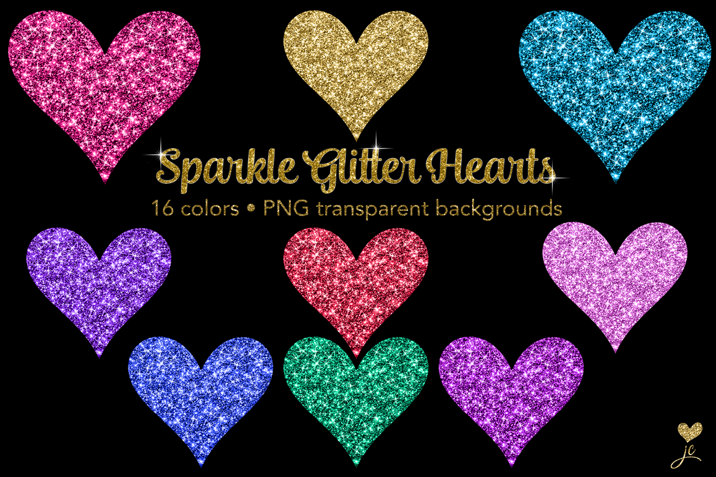 glitter heart cliparts 2024