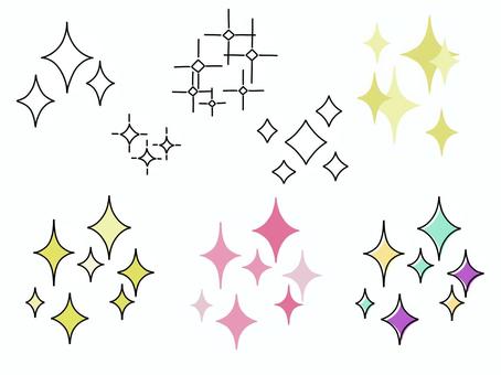 Free Vectors | Various handwritten glitter icons