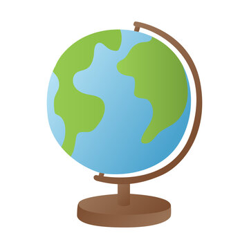 cartoon gradient globe vector isolated element Stock-Vektorgrafik ...