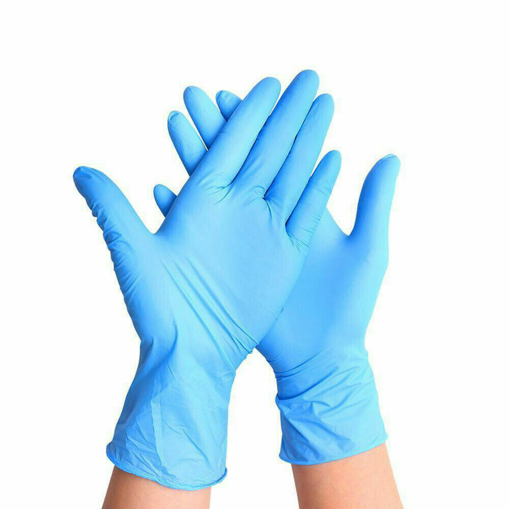 Nitril Gummi Handschuhe pulverfrei stark langlebig mechanisch wasserdicht  HELL b