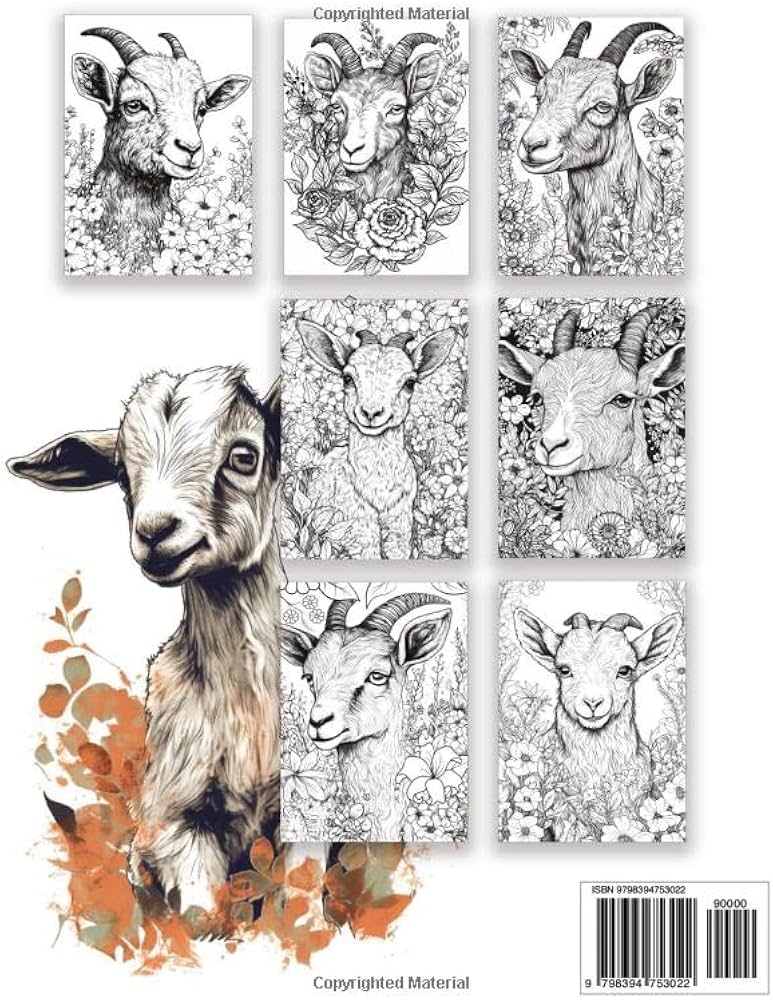 goat pictures to color