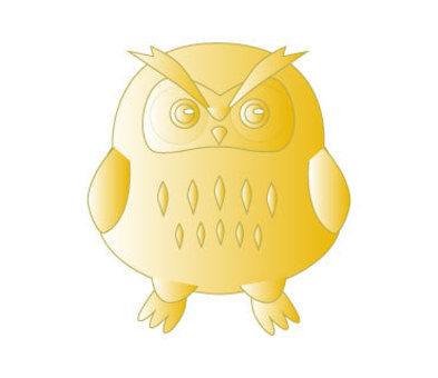 gold owl cliparts
