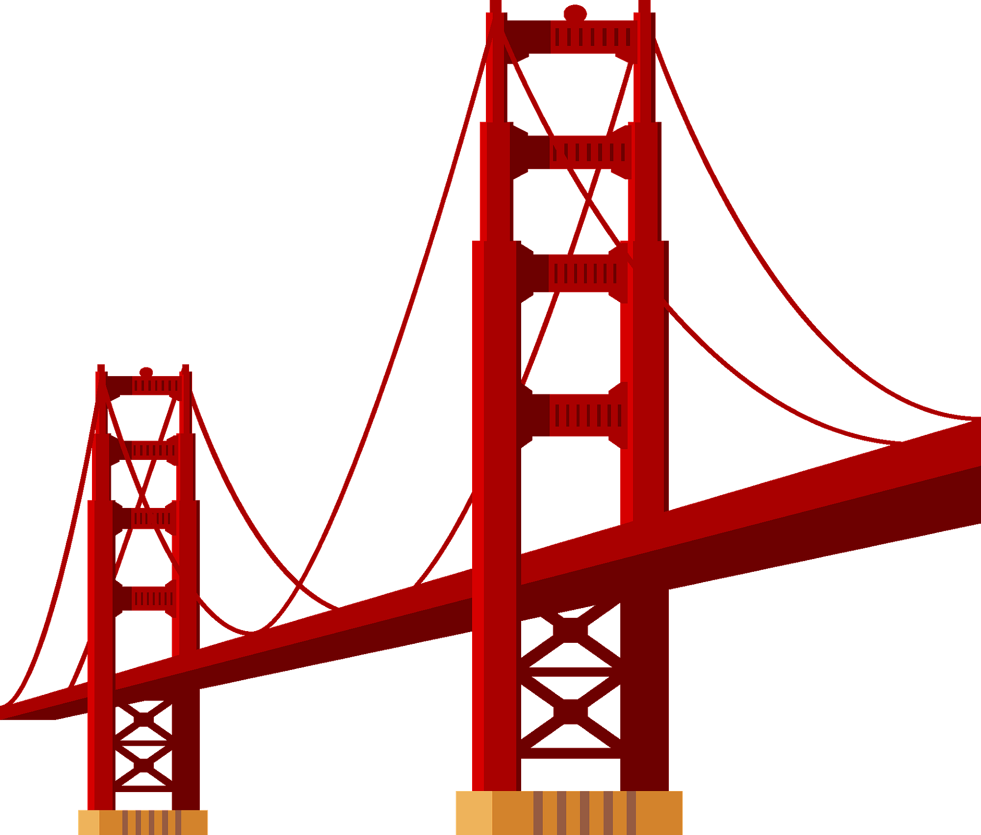 golden gate bridge clipart