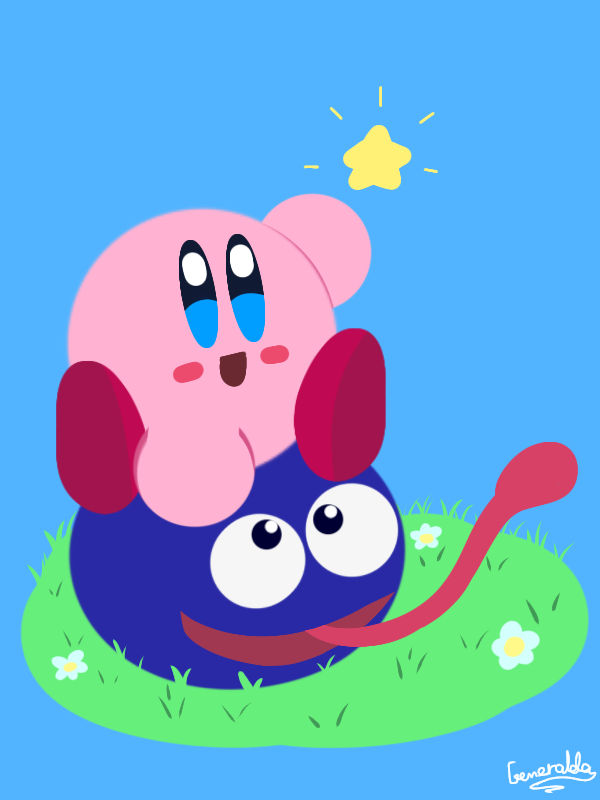 Kirby and Gooey by Gemeralda07 on DeviantArt