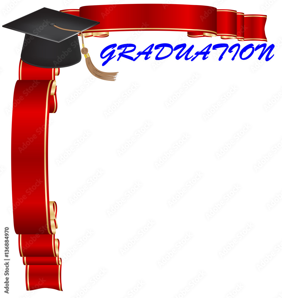 Stock-Illustration „graduation frame border“ | Adobe Stock