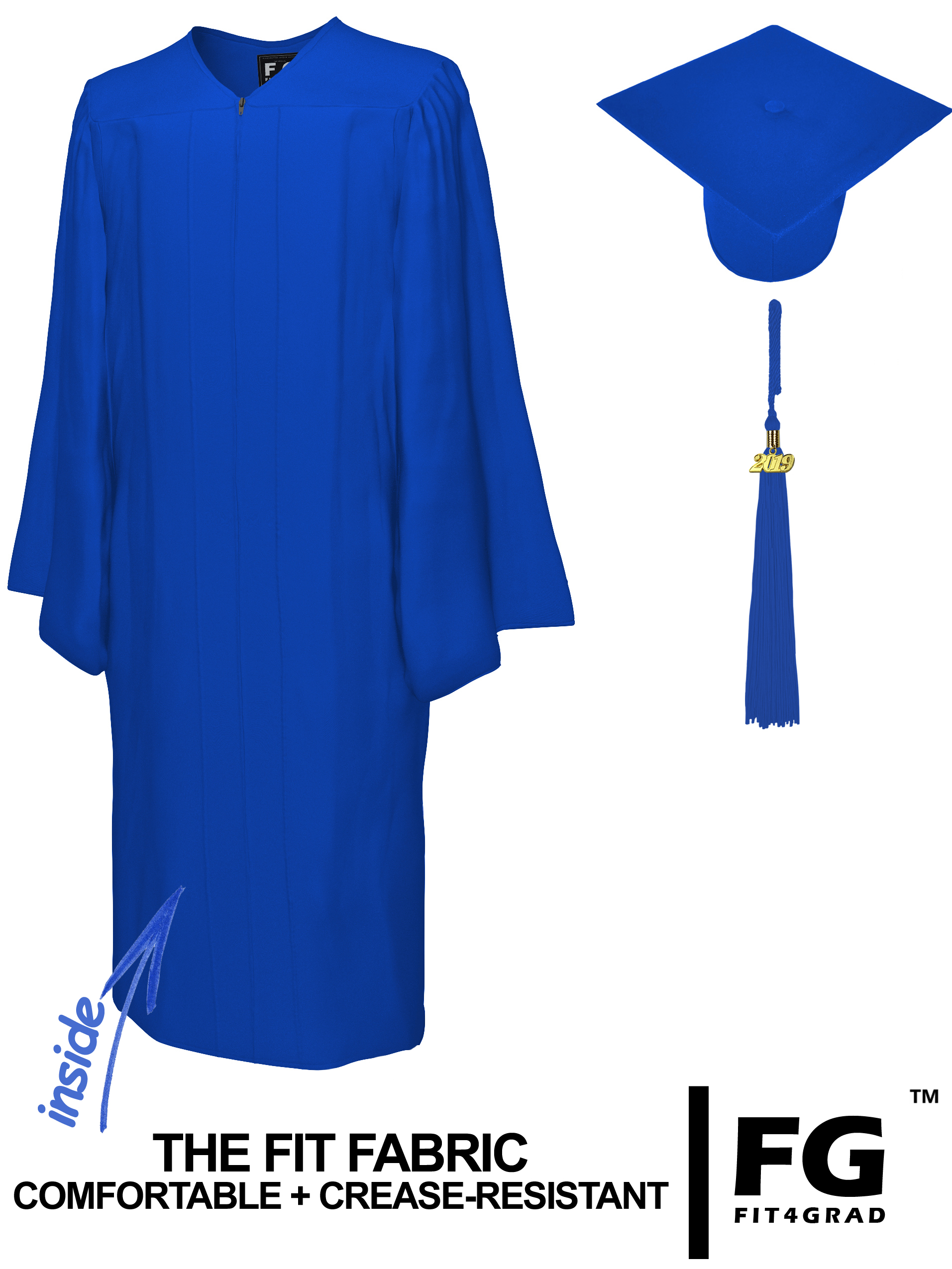 graduation cap blue