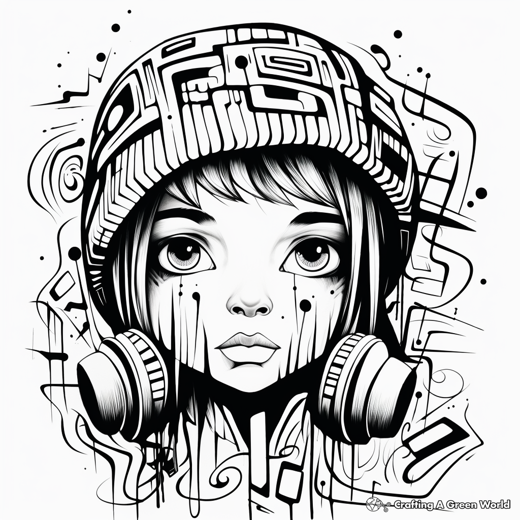 graffiti coloring pages to print