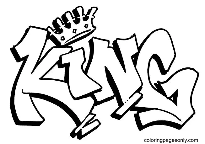 graffiti coloring pages to print