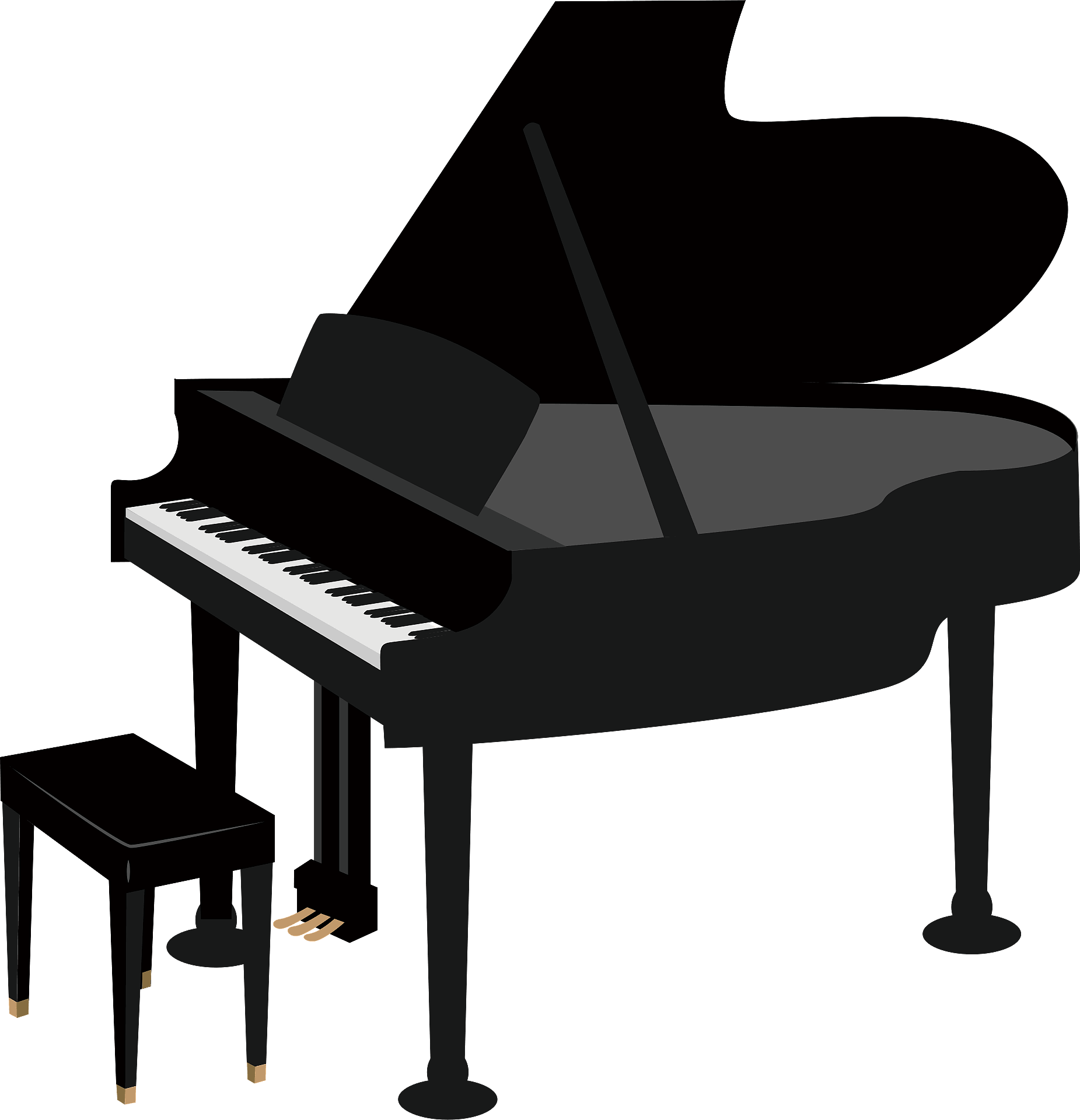 Grand Piano - Free vector clipart images on clipart library.com