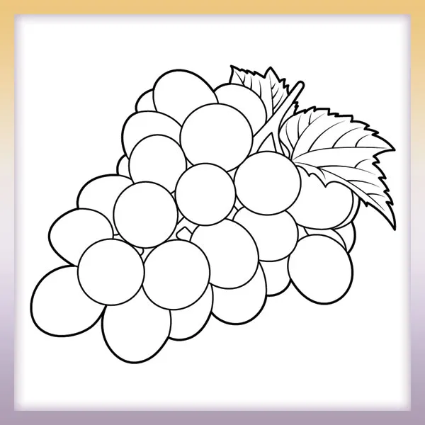 grapes coloring page