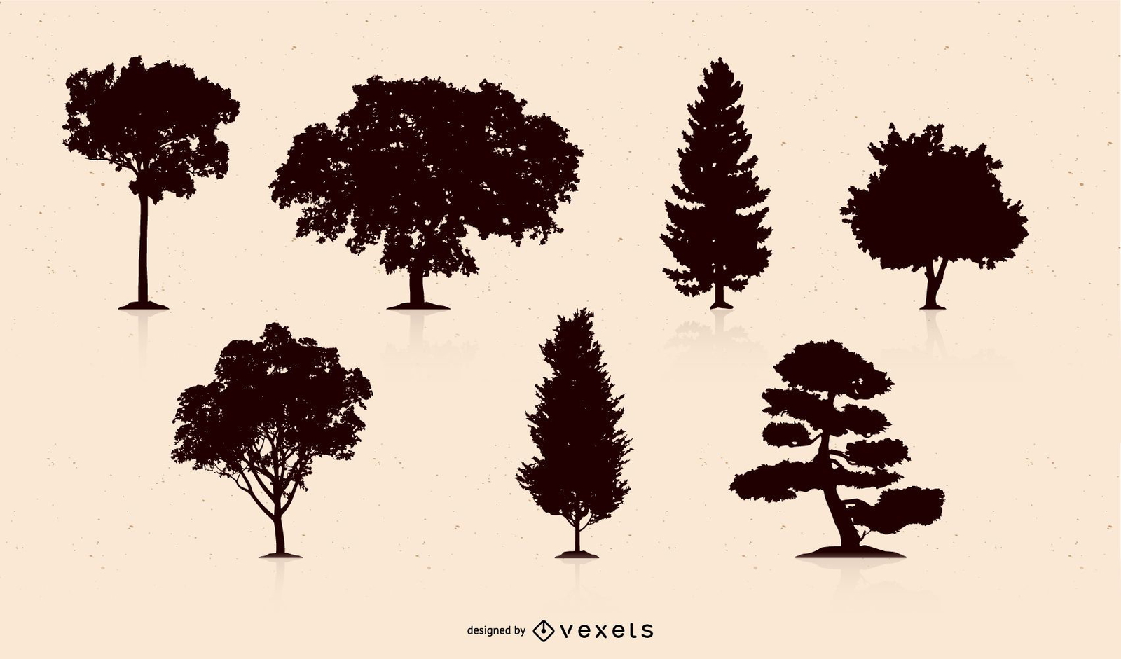 Tree silhouette Vector &amp; Graphics to Download