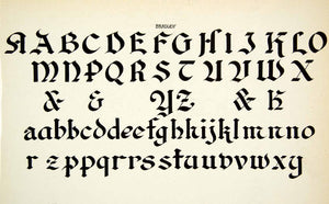 1937 Print Bradley Typography Alphabet Letter Font Design Graphic ...