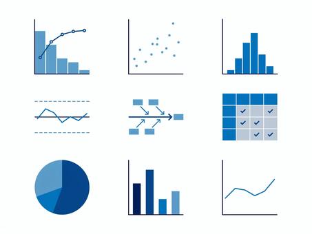 Free Vectors | Graphs and charts of the seven QC tools