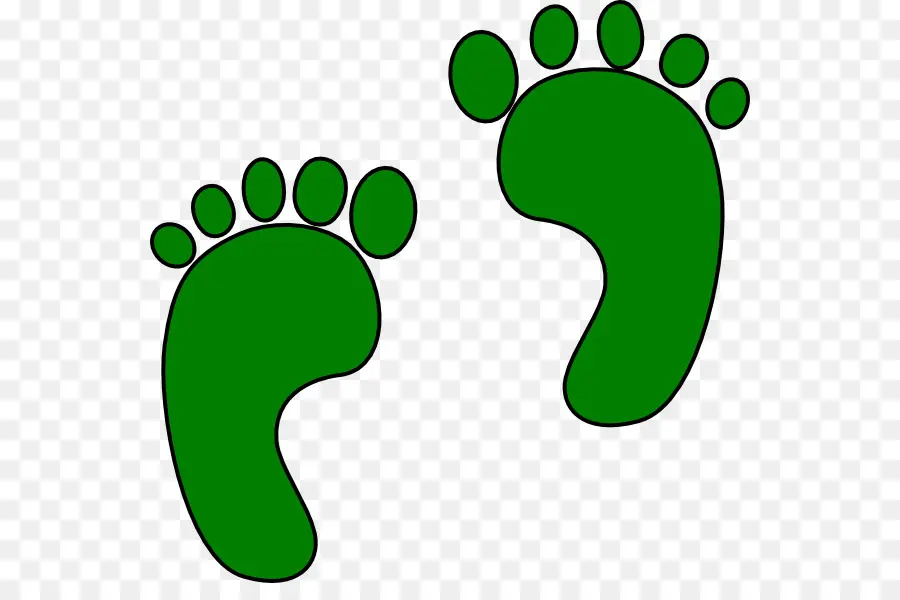 green foot cliparts