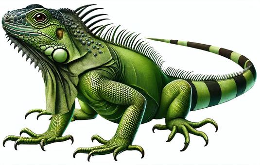 green iguana cliparts