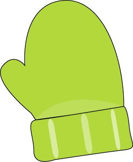 green mittens cliparts