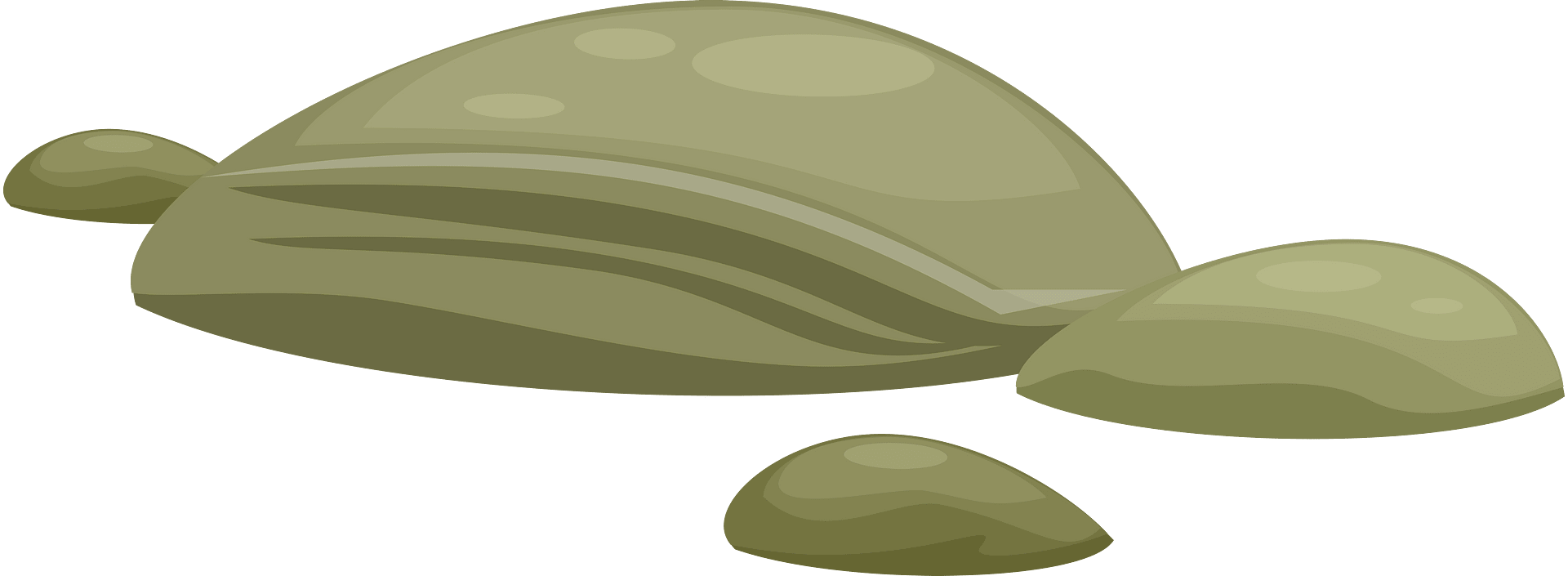 green rock cliparts