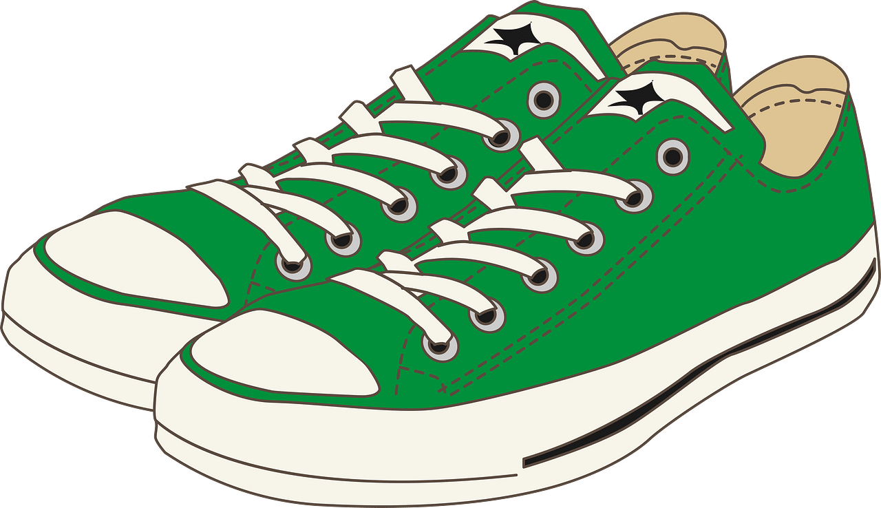 green shoes cliparts