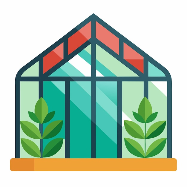 Stylish Greenhouse Clip Art Icon for Sustainable Gardening and ...